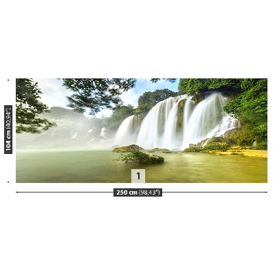 Fotobehang Waterval ban goc