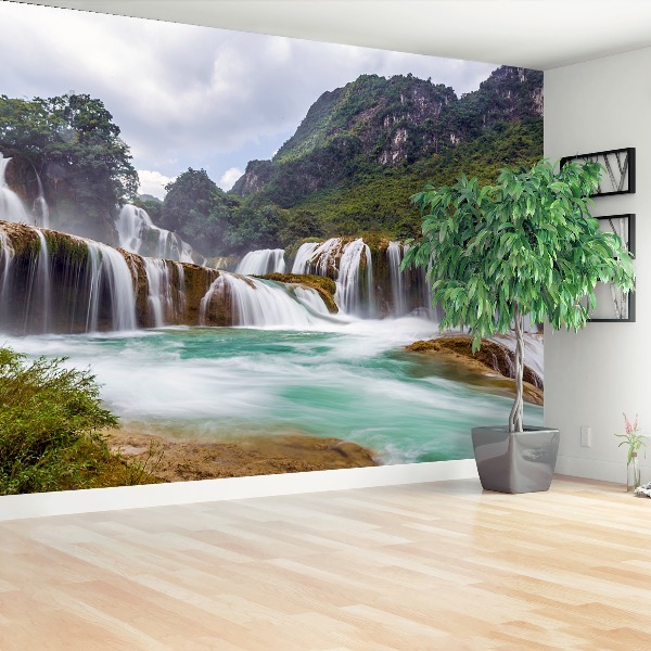 Fotobehang Bangoc waterval