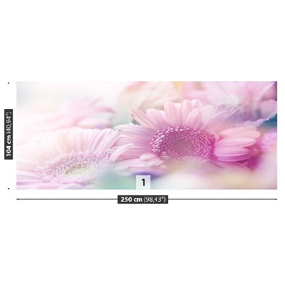 Zelfklevend fotobehang Roze bloemen