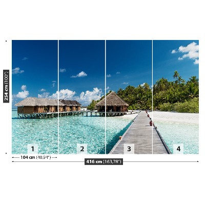 Fotobehang Maldiven beach