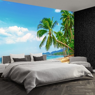 Fotobehang Strandpalm