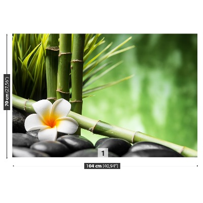 Zelfklevend fotobehang Frangipani bamboe