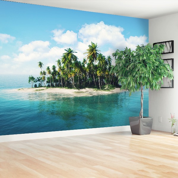 Fotobehang Ocean island