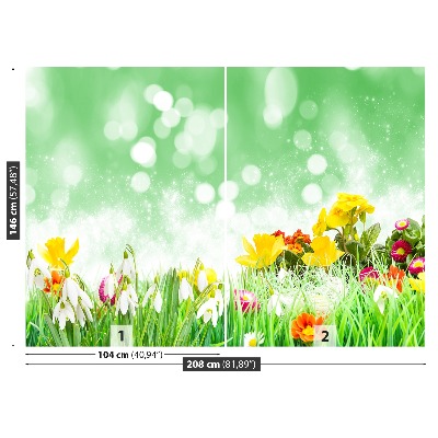 Zelfklevend fotobehang Pasen-bloemen