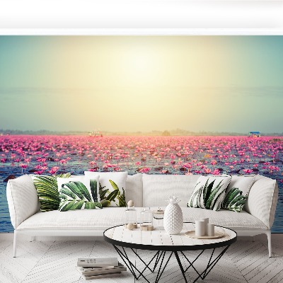 Zelfklevend fotobehang Waterlelies vijver