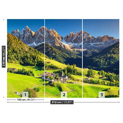 Fotobehang Dolomieten bergen
