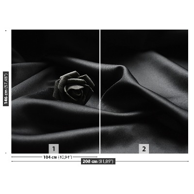 Zelfklevend fotobehang Zwarte roos