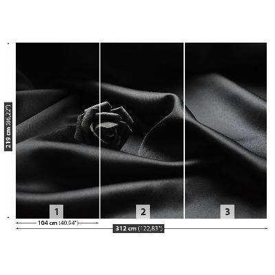 Zelfklevend fotobehang Zwarte roos