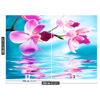 Zelfklevend fotobehang Orchideewater