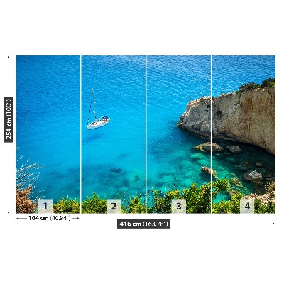 Fotobehang Griekenland yacht