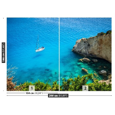 Fotobehang Griekenland yacht