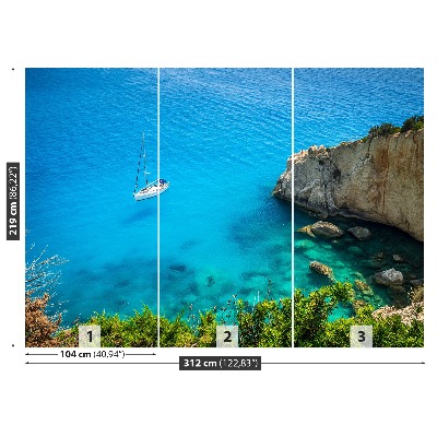 Fotobehang Griekenland yacht