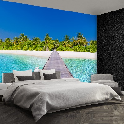 Fotobehang Strandpalm