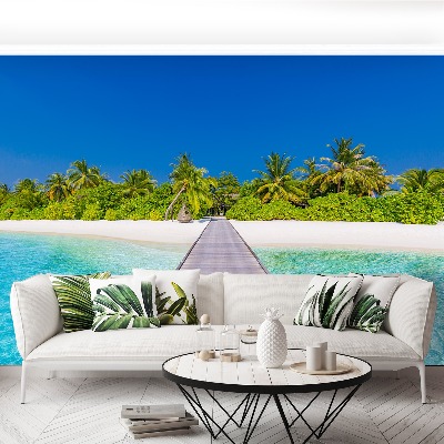 Fotobehang Strandpalm