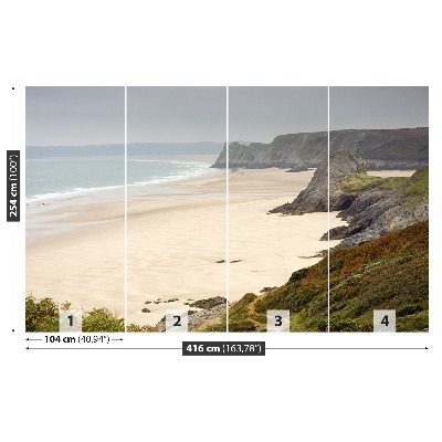 Fotobehang Wales cliffs