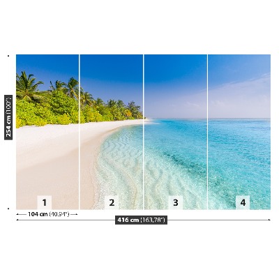 Zelfklevend fotobehang Tropisch strand