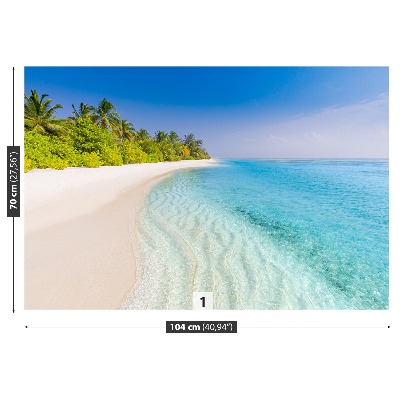 Zelfklevend fotobehang Tropisch strand