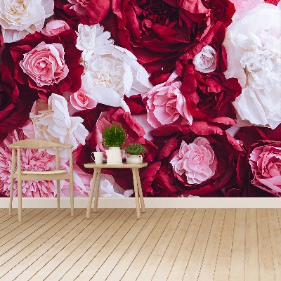 Zelfklevend fotobehang Papieren rozen
