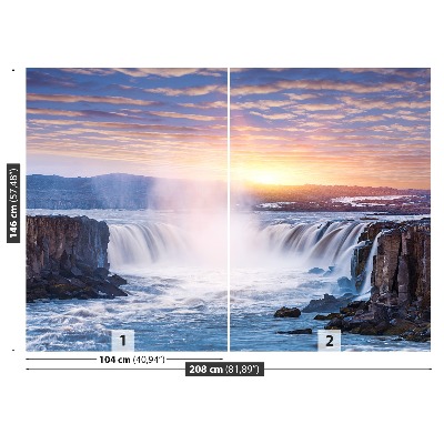 Zelfklevend fotobehang Selfoss-waterval