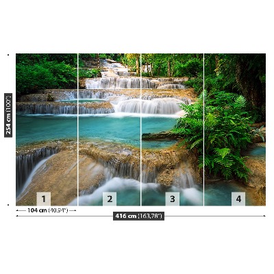 Zelfklevend fotobehang Thailand waterval