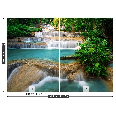 Zelfklevend fotobehang Thailand waterval