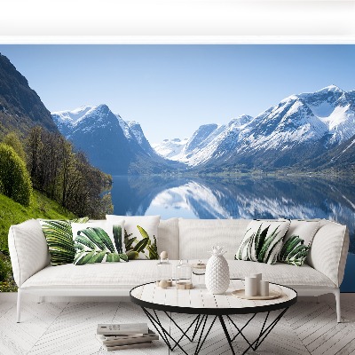 Zelfklevend fotobehang Fjord in noorwegen