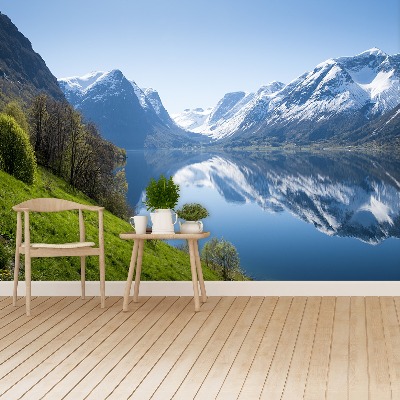 Zelfklevend fotobehang Fjord in noorwegen