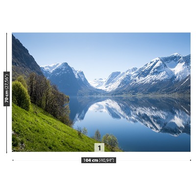 Zelfklevend fotobehang Fjord in noorwegen