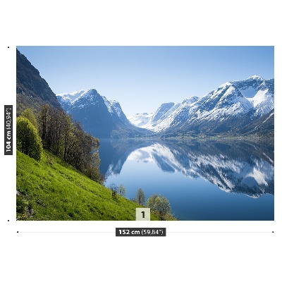 Zelfklevend fotobehang Fjord in noorwegen