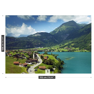 Zelfklevend fotobehang Lungern, zwitserland