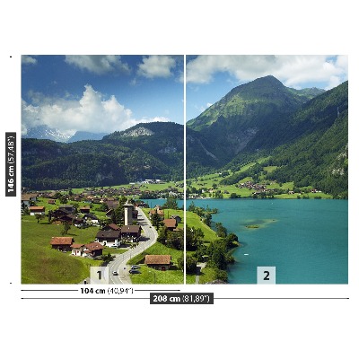 Zelfklevend fotobehang Lungern, zwitserland