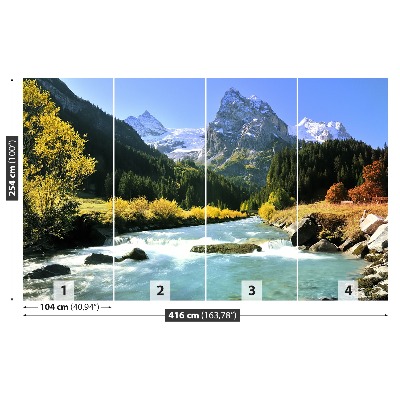 Zelfklevend fotobehang Zwitserse alpen