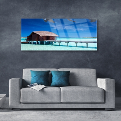 Foto op plexiglas Sea beach house architecture