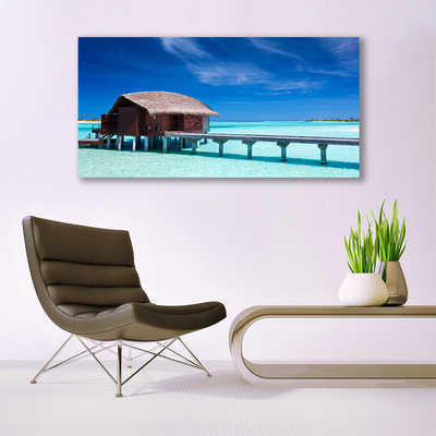 Foto op plexiglas Sea beach house architecture