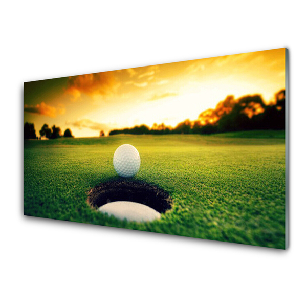 Foto op plexiglas Golf ball grass nature