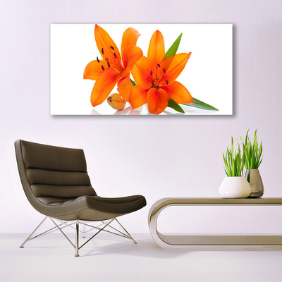 Foto op plexiglas Oranje bloemen van de installatie