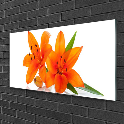 Foto op plexiglas Oranje bloemen van de installatie