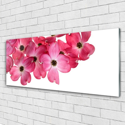Foto op plexiglas Flowers on the wall