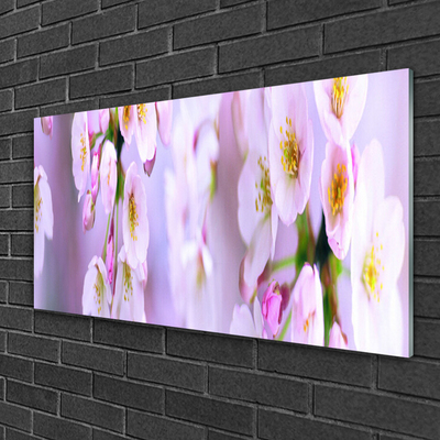 Foto op plexiglas Flowers on the wall