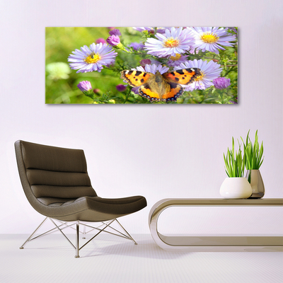 Foto op plexiglas Plant bloemen vlinder nature