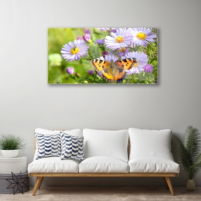 Foto op plexiglas Plant bloemen vlinder nature