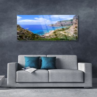 Foto op plexiglas Sea beach mountain landscape