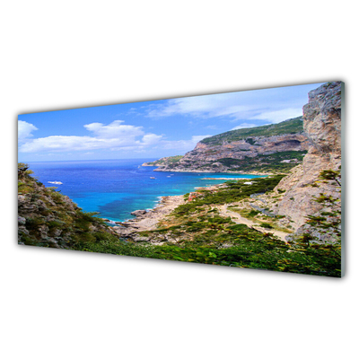 Foto op plexiglas Sea beach mountain landscape