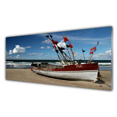 Foto op plexiglas Boot sea beach landschap