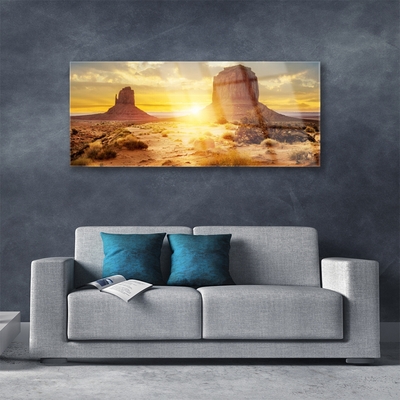 Foto op plexiglas Desert sun landschap