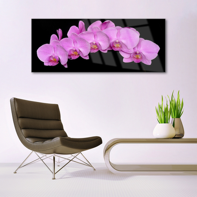 Foto op plexiglas Flowers on the wall