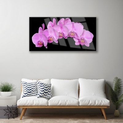 Foto op plexiglas Flowers on the wall