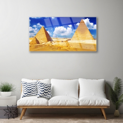Foto op plexiglas Piramides landschap van de woestijn