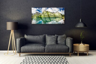 Foto op plexiglas Mountain lake landscape
