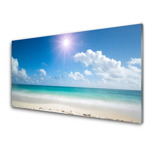 Plexiglas foto Sea beach sun landschap